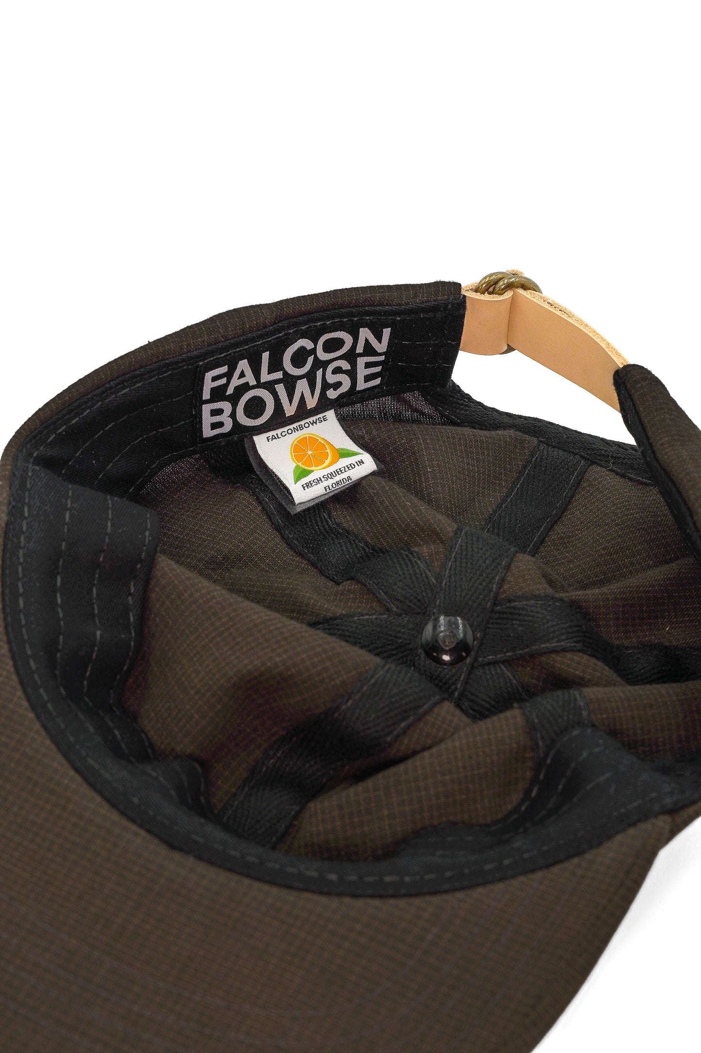 Brown Grid Hat