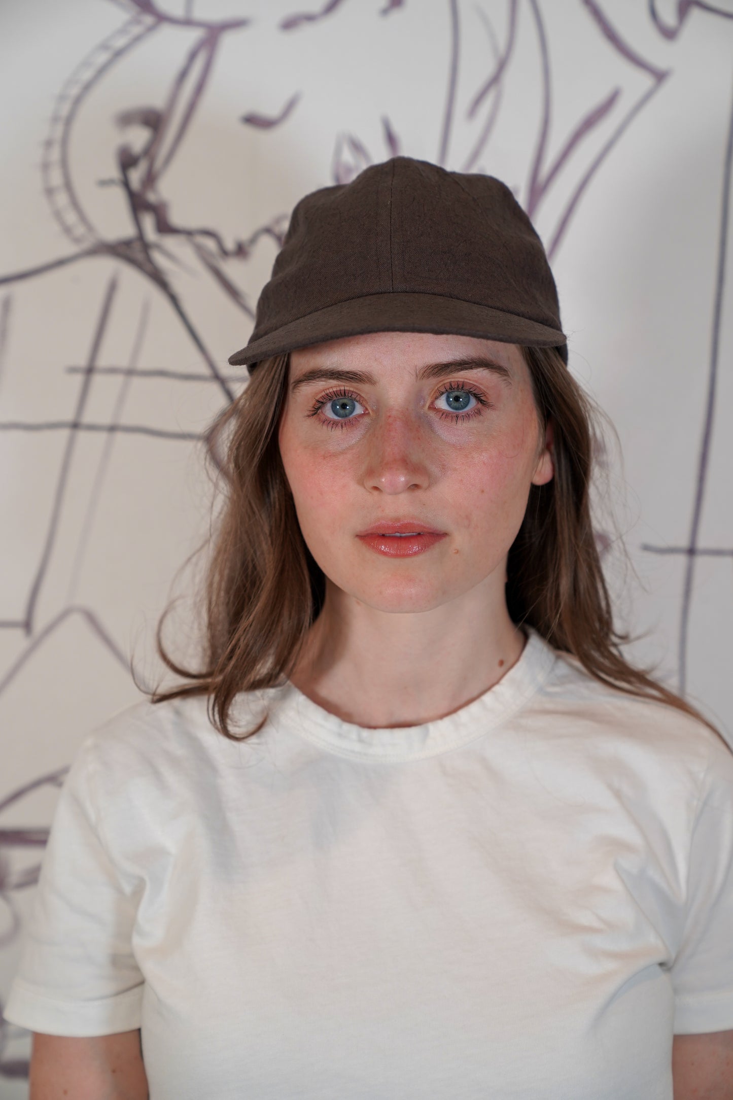 Brown Crinkle Hat