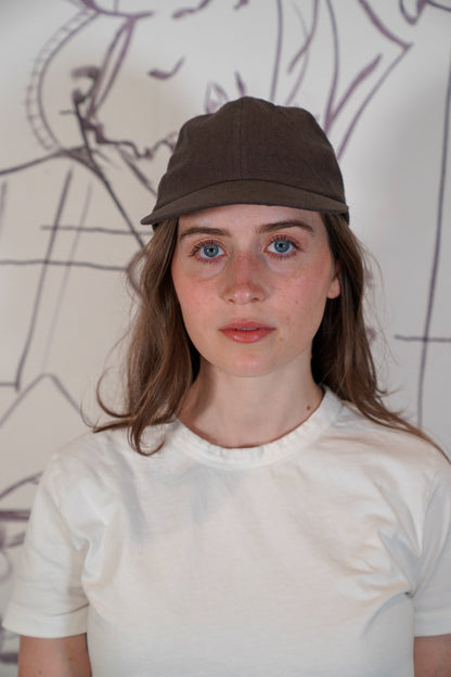 Brown Crinkle Hat