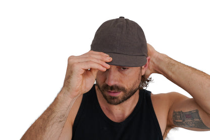 Brown Crinkle Hat